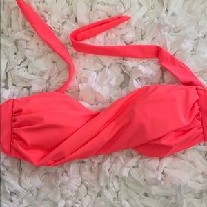 H&M Neon Strapless Bikini Top size 4